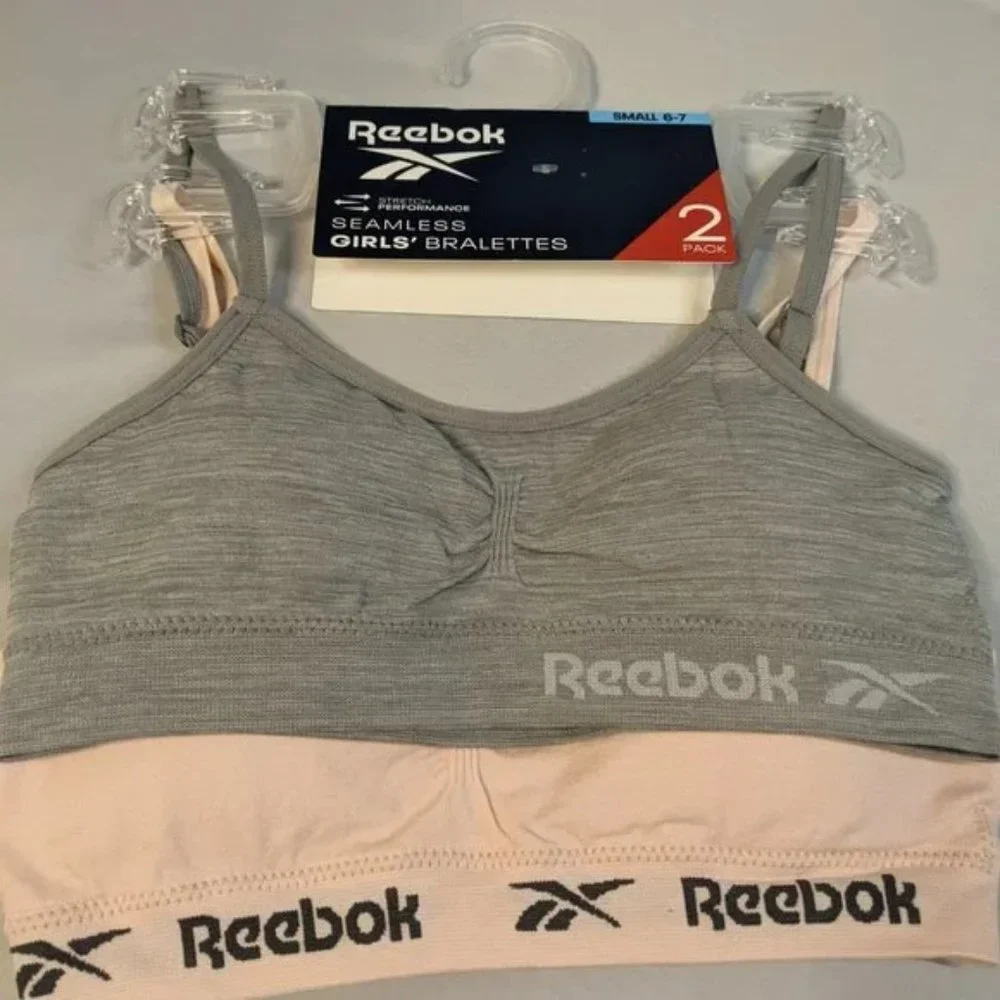 Reebok Girls Seamless Bralettes -4 total (2/2packs)